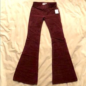New- Free People: Pull on Corduroy Flare pants